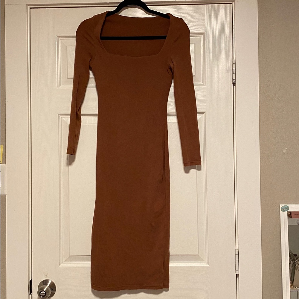 Brown Bodycon Dress